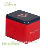 watch metal tin box custom client's own logo