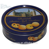 round chocolate tin cans, Printed biscuit tins,customized biscuit metal tin