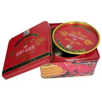 metal tin package square tin box for cookies