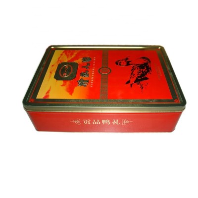 wholesale customized metal large rectangular gift tin box